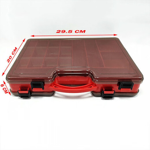 Meikejie fishing gear accessories multi-layer storage box Lua bait Mino fake bait rock fishing tool box red double-sided bait box