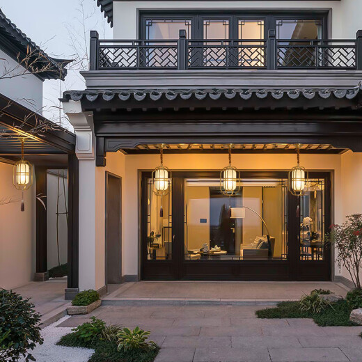 Lámpara Qiao Quantong Nuevo estilo chino al aire libre Puerta de araña al aire libre Balcón Balcón Balcón de Pavilio Ayune de Pavilio de agua al aire libre 695 C-diámetro 3 31 Altura 41-Tres Luz de color
