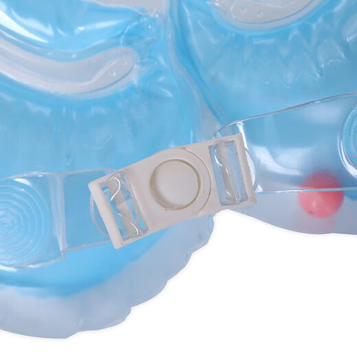 糜鸿（MIEHONE）婴儿游泳圈儿童脖圈宝宝洗澡充气加厚幼儿小孩可调节颈圈0-12个月 天蓝色(单脖圈)