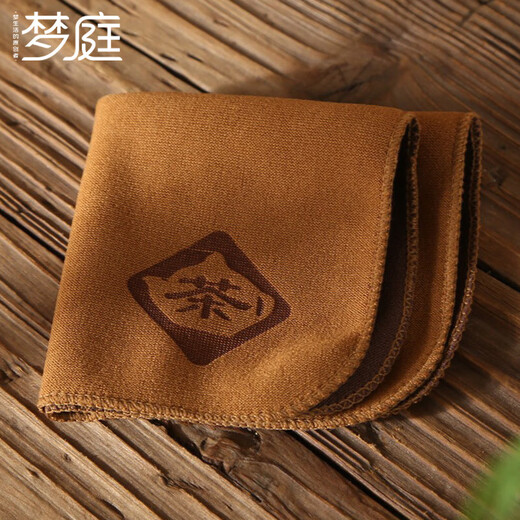 Mengting thickened tea towel, tea cloth, Kung Fu tea set accessories, tea table rag, tea mat, tea table cloth, tea table cloth absorbent