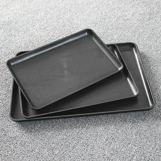 Una bandeja de plástico de Junsheng Pallet bandeja para la barbacoa Ban de bandeja de bandeja chuans y plato de fragancia plato de hotel rectangular comedor y placa de comida rápida 691 (30*) 20 cm