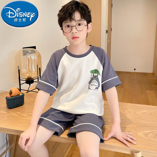 Disney Boy Pyjamas Kinder Sommer dünne Baumwolle kurzärmeliger Anzug mittelgroßer Kinder 12-jähriger Junge modische Sommer-Heimkleidung 686 110 8 Größen Empfohlen 90-100 cm Gewicht 2