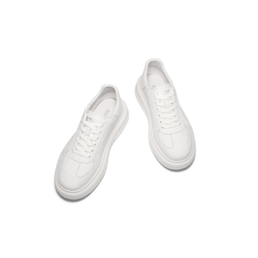 Belle Zhang Linghe gleiche Style Cloud Dick-Soled Height-verstärkt weiße Schuhe Herrenschuhe Freizeitbrettschuhe weiß 41