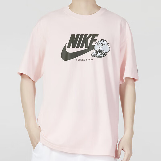 Nike (Nike) Offizielles T-Shirt-Kleidung für Männer und Frauen 25 Frühlings- und Sommer-New Sportswear Running Print Casual Lose Paar Runde Hals Kurzärmel FB9804-686/gleiche Stil für Männer und Frauen/Single-Stücke L 175 (empfohlen 130-150jin [Jin gleich 0,5 kg]))