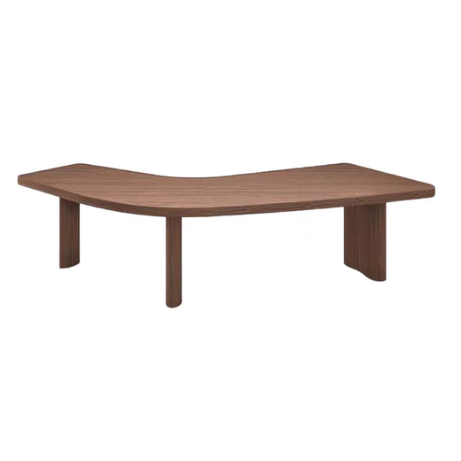 Sanqi Tiger Arc Schreibtisch Nordic High-End Full Massivholz Schreibtisch Großer Schreibtisch Chef Schreibtisch Studie Manager Präsident Schreibtisch Real Holz Farbe 1,5 Meter Schreibtisch 1500*693*750 mm