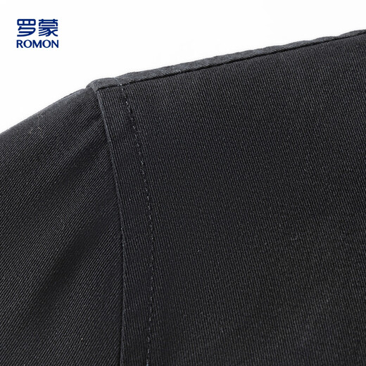 罗蒙春秋时尚棒球领上衣男舒适百搭棉质男士休闲夹克外套LM1G363X9221