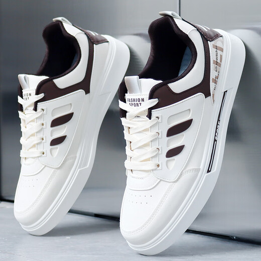 Belle-Ta Serie Brand Broken 24 Autumn Shoes New Shoes for Men's Small White White Style Style Style Shoes Versátiles Anti-Odor Casual Men's Shoes Songke-9905 White y Black Flagship Model 40