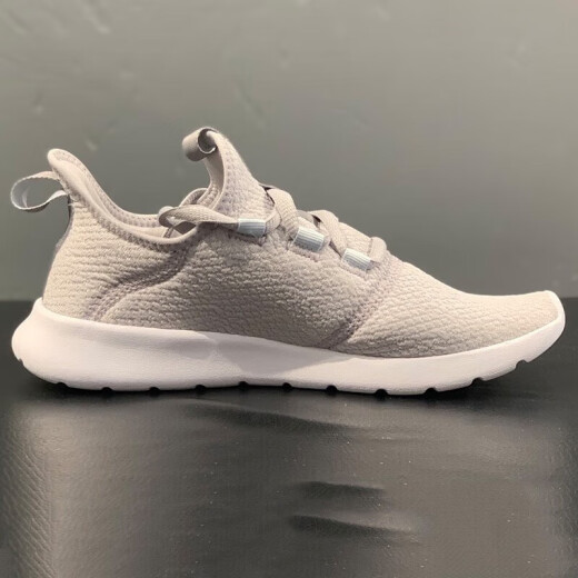 Adidas official running shoes women's shoes 2025 summer new breathable one-foot sneakers comfortable cushioning light casual shoes HP6228/gray 36 (220mm)