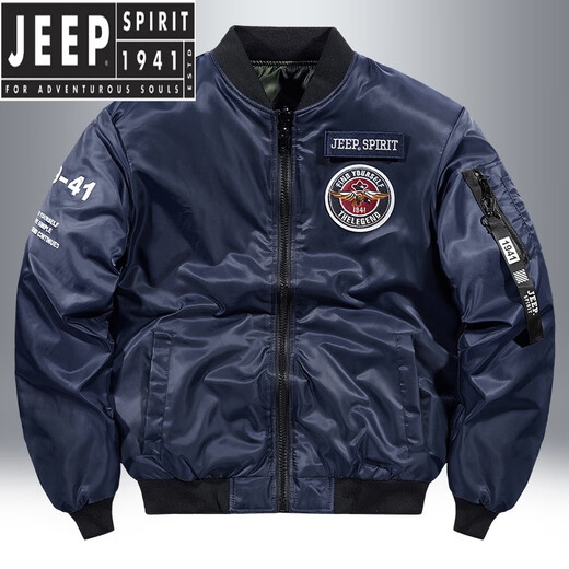 Jeep Spirit's Men's Spring NOUVEAU FLIGHT DOUBLE SUIT PLAQUE MENS MEN'S JEUNES PILOTE CASSÉE PLUS COTTON VESCE Men 6621 Black M