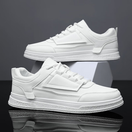 
Woodpecker men's shoes 2024 new trendy and versatile white shoes for young people campus students' shoes non-slip trendy shoes for men 1105-white [upgrade] 40