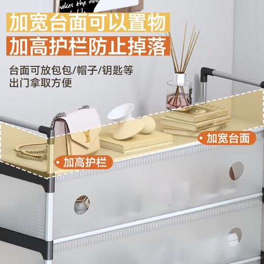 喜百利鞋架防尘多层家用门口简易鞋架入户鞋架子出租房用置物架收纳鞋柜 【热卖爆款】防尘款/63cm-5层