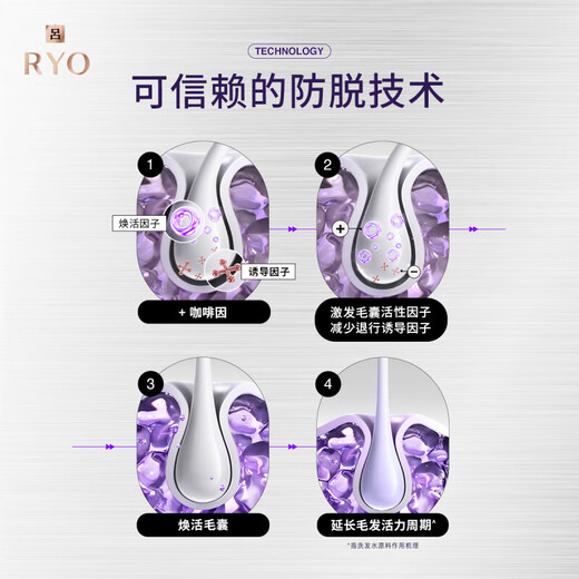 吕防脱吕固发防脱洗发水强韧发根无硅油生姜洗发膏400ml