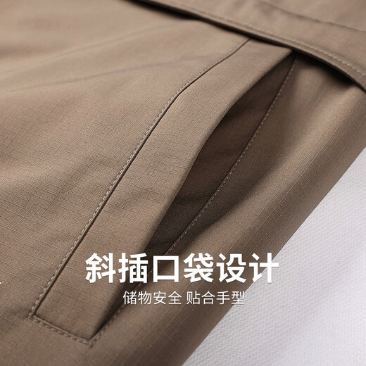 Dances with Wolves Embroidered Lapel Jacket Men's 2025 Autumn New Commuting Style Fashion Jacket Windproof Men's Jacket 1007 Dark Apricot 702 L (175)