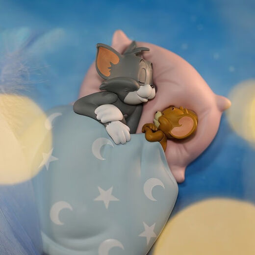Yusen Idiot Cat and Mouse Dream Tom Jerry Figure de bureau Ornements de voiture de bureau Set complet de Toys Blind Box Cadeaux Jerry Bear Dream de 6,5-9,5 cm
