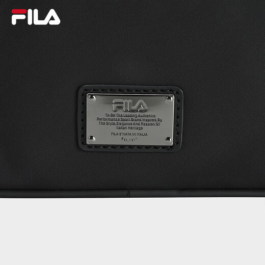 
FILA official men's bag shoulder bag 2025 summer new fashion casual shoulder bag crossbody bag right black - BK XS