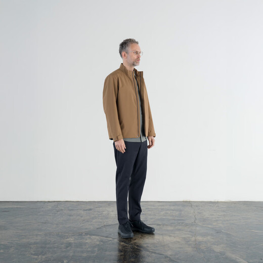 CARE OF LORD Navigator Series Spring and Autumn Men's Stand Collar Casual Jacket Weatherproof 765301 Extreme Night Black M