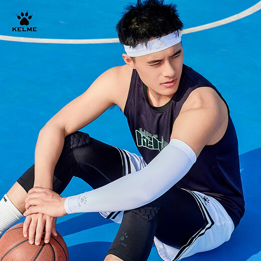 Kelme (Kelme) ärmelloses Weste Männer Basketball Uniform Frühling atmungsaktives T-Shirt-Weste Running Fitness Sportsweste weiß S