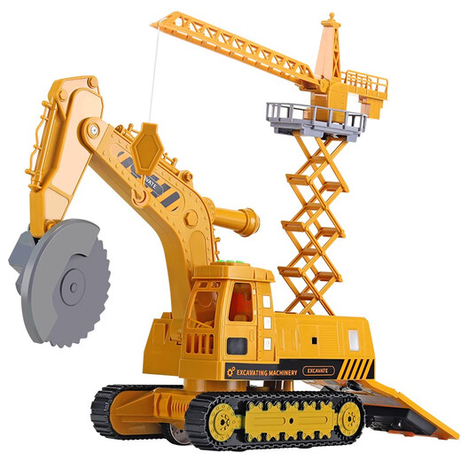 Vergangenes Baggerspielzeug für Kinder Schneidemaschine Bagger Crane Engineering Vehicle Set Little Boy Verschiedene Legierungsautos großer Ingenieurfahrzeuge mit Heben und 6 Alloy Engineering Projects