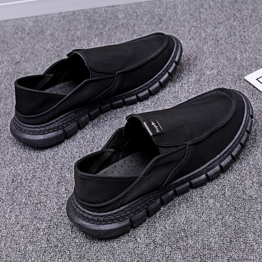 
Zhongfanzhi old Beijing cloth shoes men's summer trendy versatile canvas shoes men's lazy casual shoes breathable trendy shoes YS9901 green 39