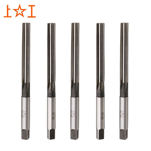 Shanggong 5-pack straight handle hand reamer 8mm H8 reaming tool hand twist handle tool steel