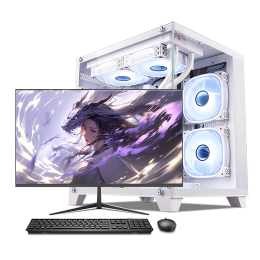 AOCHI Core i7 14700F liter Core i9 e-sports desktop computer RTX4070 flagship independent display host office assembly home gaming computer complete set single host + 24-inch monitor complete set set two Core i9/1650/16G/512G efficient chicken eating