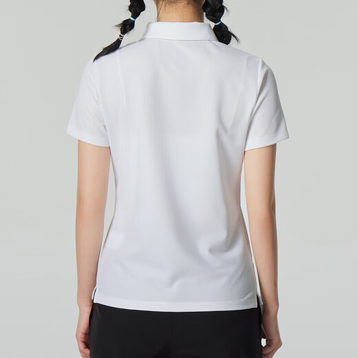 斯凯奇（Skechers）g套装女 运动服跑步健身训练白色POLO衫翻领短袖T恤 直筒裤休闲裤 女两件套/POLO衫+长裤 M