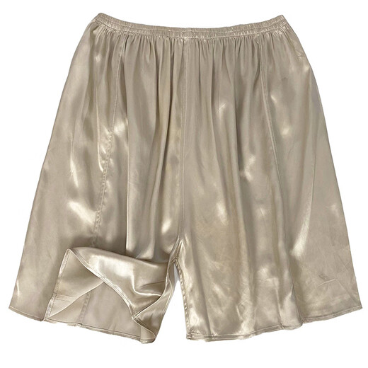 Yimimei schwere Seidenpajama Hosen Maulbeer Seiden Sommer loser Seiden-Männer Beachhose Fünf-Punkte-Shorts Freizeit Home Hosen Hellgrün 13799 Twill One Size 115-165jin [Jin entspricht 0,5 kg]