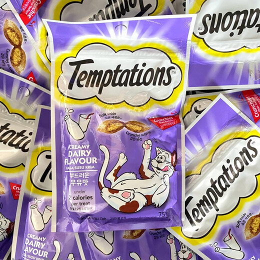 Whiskas Whiskas Sandwich Temptations Cat Snacks Cat Biscuits Hair and Cheek Cleansing Biscuits 160g Milk Flavor 75g 1 pack