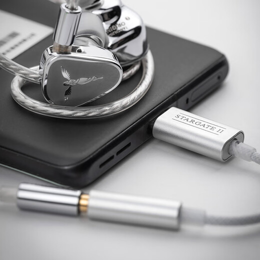 TANCHJIM Angel Jimmy stargate 2 stargate 2 high performance HIFI portable decoding amp type-C headphone adapter CS43131 chip decoding amp cable stargate 2 silver SF delivery