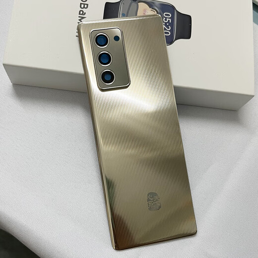 Brand original, suitable for Z fold3 back cover, Fold2 original glass back cover, F9160 mobile phone rear w21 original back cover, gold