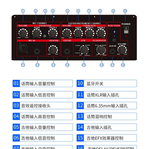 ICOMlive pro outdoor speaker charging musical instrument guitar singing audio portable built-in sound card