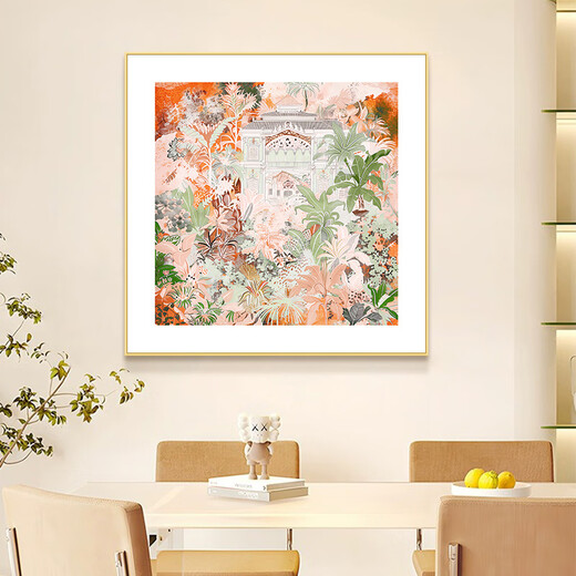 艺环宇现代法式奶油风客厅桌面摆画玄关过道走廊墙面挂画餐厅装饰画