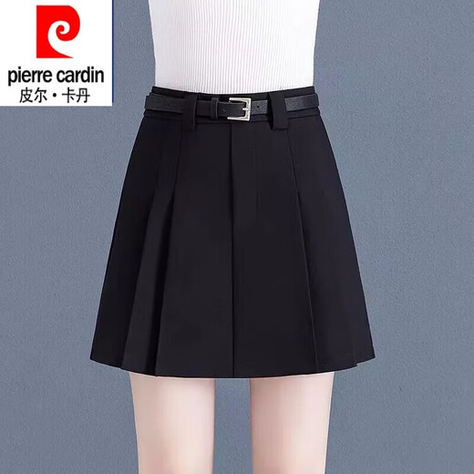 皮尔卡丹（pierre cardin）品牌2024春夏季高腰a字百褶半身裙新款高腰气质百搭显瘦气质时尚 卡其色 9906 L 105斤-115斤