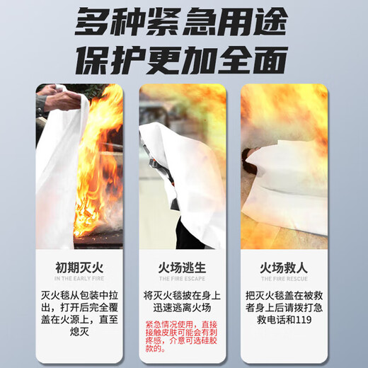 Zhunhang gas mask, anti-smoke mask, fire mask, fire escape mask for use with fire extinguisher, fiberglass fire blanket