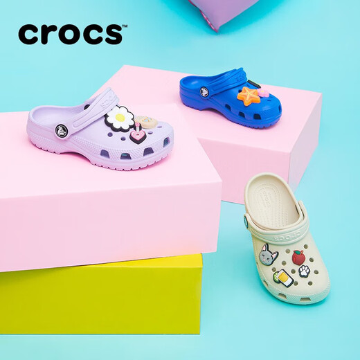 Crocs Classic Hole Chaussures Chaussures pour enfants Chaussures décontractées extérieures Sandales / 206991/206990 Lavender-530 (y compris Zhibixing) 35 (215 mm)