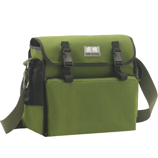 Sailoto tool bag is strong and durable double zipper labor protection plumber and electrician multi-functional decorator canvas thickened electrician bag Tiger list BS003 extra large length 45 width 14 height 30