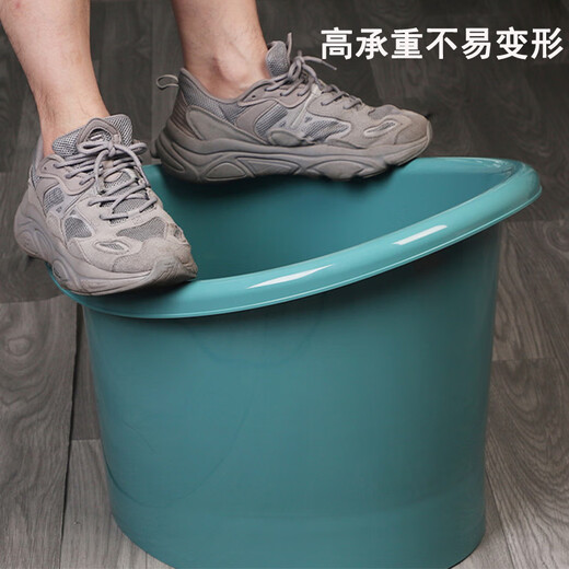 小野七天 儿童浴桶坐凳式婴幼儿泡澡桶宝宝游泳桶沐浴桶可坐加厚大号浴盆