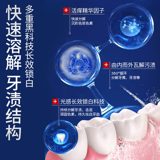 SMILEKIT 炫白牙贴去黄牙齿贴片闪耀美亮白牙贴去烟渍洁白美牙贴便携温和