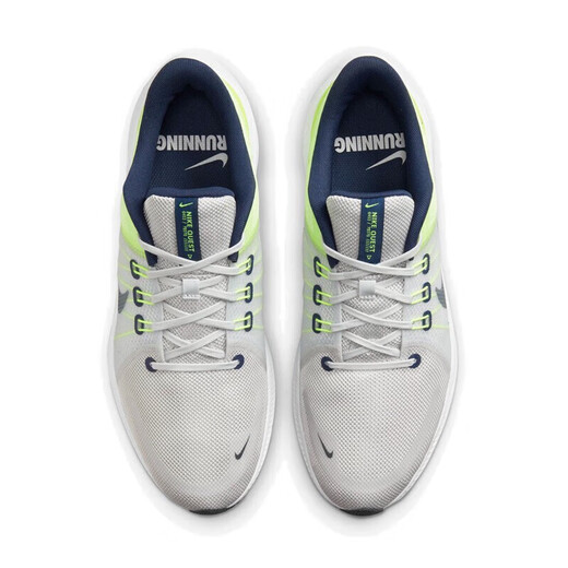 耐克（NIKE）官网官方男鞋运动鞋 25夏季QUEST 5轻便减震透气休闲鞋子跑步鞋男 DA1105-003/灰色荧光黄/ QUEST 4 43