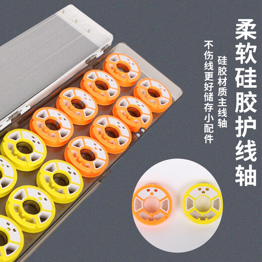 Raptor float box three-in-one extended float box thickened multi-functional multi-layer sub-line box main line box accessories box fishing gear 45 cm three-layer red fish style float box