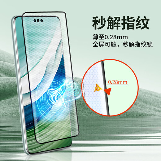 Langke 2-piece pack suitable for Huawei Mate60Pro/60Pro+ tempered film mate60RS mobile phone film curved surface covering ultra-thin HD protective film anti-fall and anti-fingerprint film