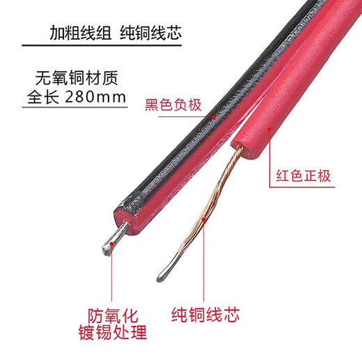 Green Shen DC cable male and female power cord surveillance camera power connector pure copper core power supply 12V/24V universal DC power cord-female-bold double sheath