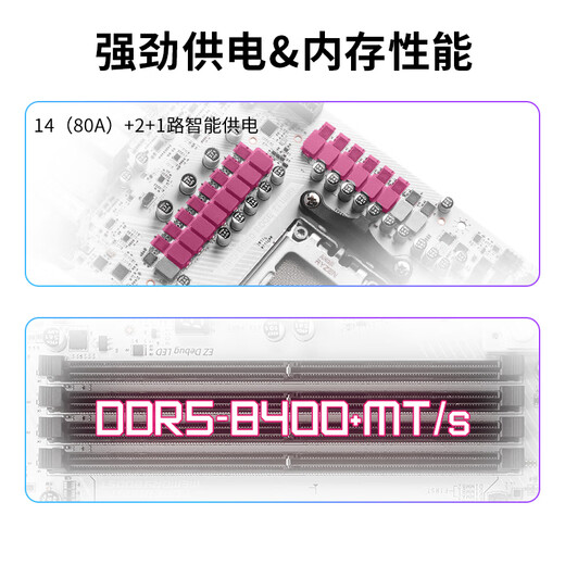 微星（MSI）MPG B850 EDGE TI WIFI 7刀锋钛主板 5G网口支持CPU AMD 9700X/9600X/9800X3D(AMD B850/AM5接口）