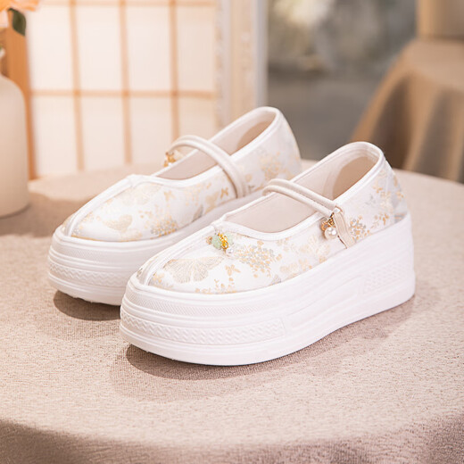 Tanzstickerei und Hanfu-Schuhe für Frauen mit Größe Zunahme der Höhe 2025 Frühling neu