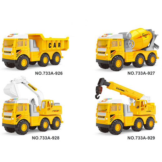 Soumade Children's Cement Mixer Truck Toy Engineering Mixer Car Model Sound und Light Transport Truck Kindergeburtstagsgeschenk