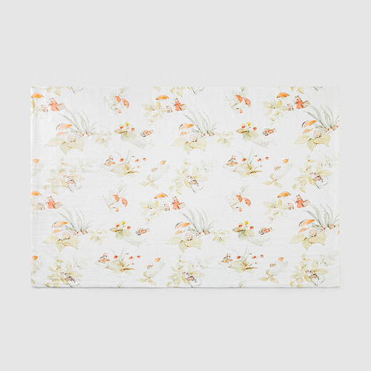 YEEHOO Bamboo Cotton Antibacterial Soothing Bean Velvet Baby Quilt Kindergarten Blanket Nap Quilt Spring and Summer Grass 120x150cm