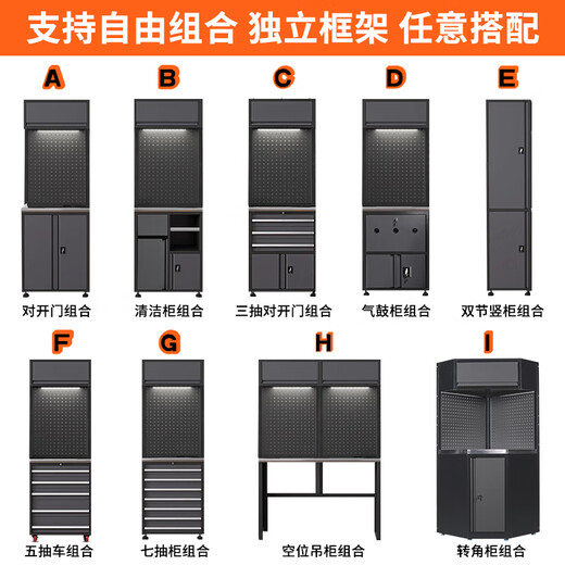 Kezitu Custom Shop Auto Repair Combination Workstation Multi-functional Maintenance Operation Tool Cart Workshop Workbench Tool Cabinet Cart YX-006