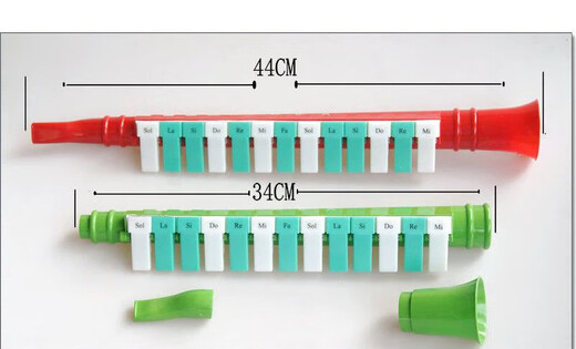 Sijie Brand Oral Orgelanfänger und Kinder spielen Musikspielzeugrekorder und Tube Mundharmonica Instrument 13 Schlüssel für Jungen und Mädchen, die rote spielen
