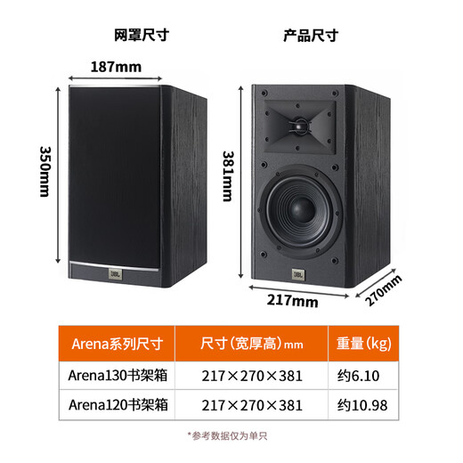 JBL Arena130 HiFi Lautsprecher Set Hi-Fi Audio Passive Fever Bücherregal Monitor-Lautsprecher-Lautsprecher Fosi-Verstärker