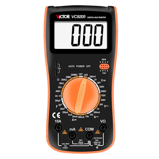 Victor Instrument Digital Multimeter VC9205 Large Screen Digital Display Full Protection Circuit Multimeter 9208 VC9208 Standard + Special-tip Pen to measure temperature